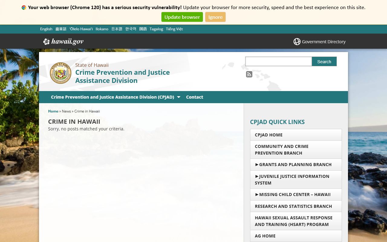 Mililani Mauka crime statistics released inmates